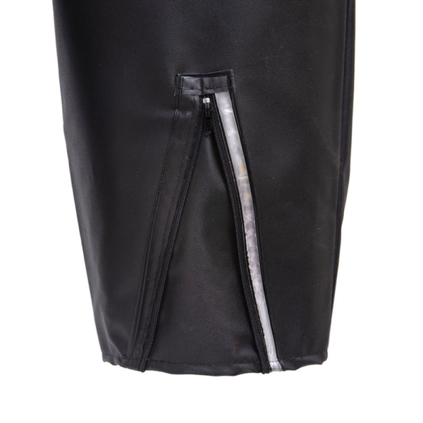 detalhe da manga capa de chuva alba em pvc