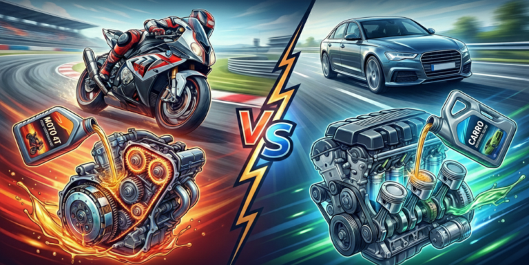 Diferença Entre Óleo de Moto e Carro: Por Que Não São Iguais?
